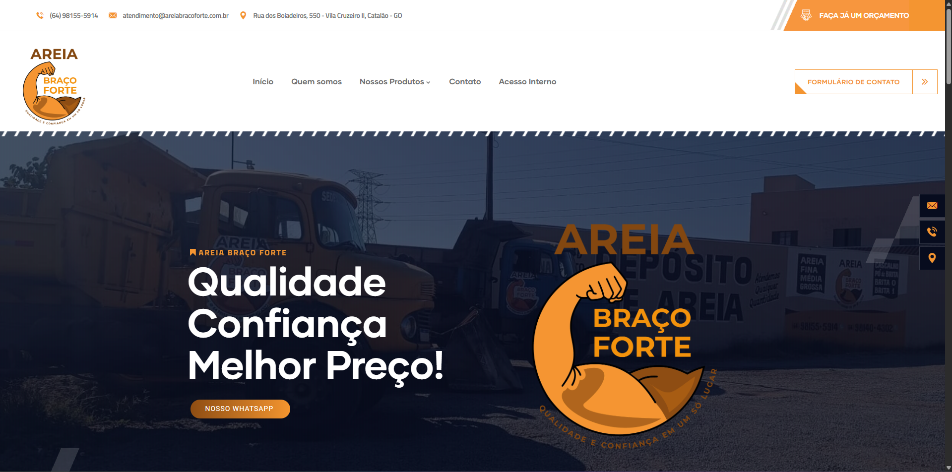 Areia Braco Forte Portfolio